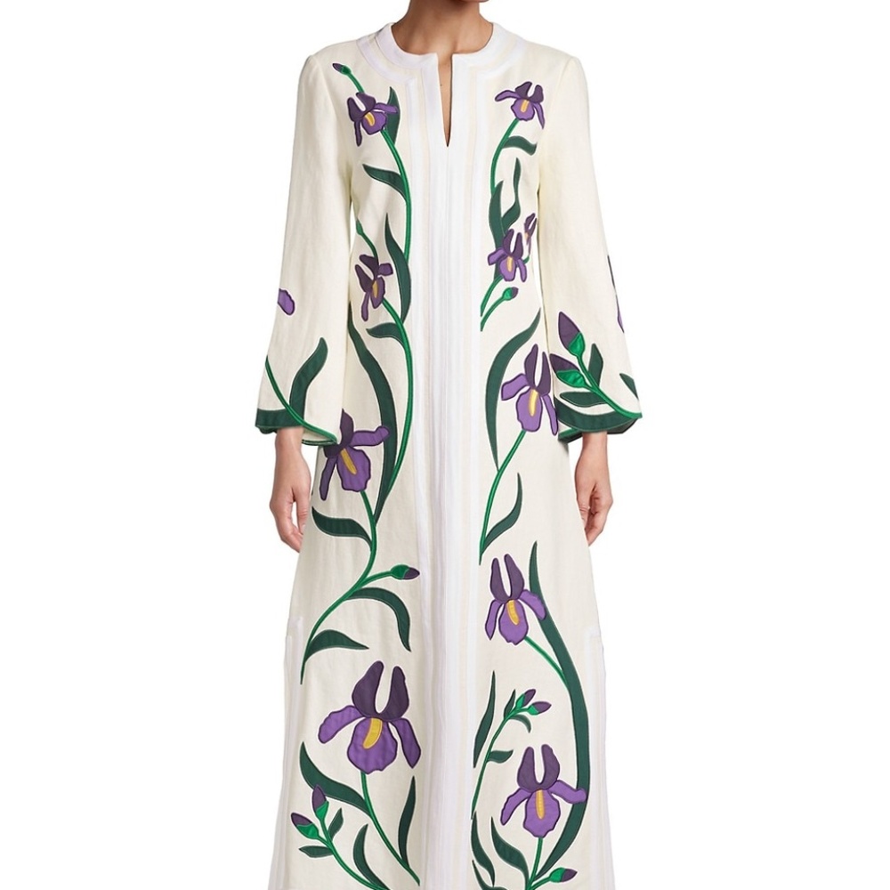 Tory Burch Iris Embroidered Caftan | NWT | Size 10